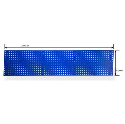 Perforovaná platňa 1975x456 mm,   RAL 5003