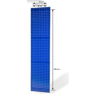 Perforovaná platňa 1975x456 mm,   RAL 5003